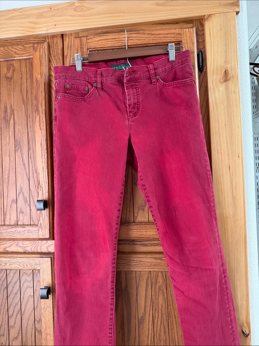 Ralph Lauren Raspberry Red Corduroy Pants - Picture 3 of 9